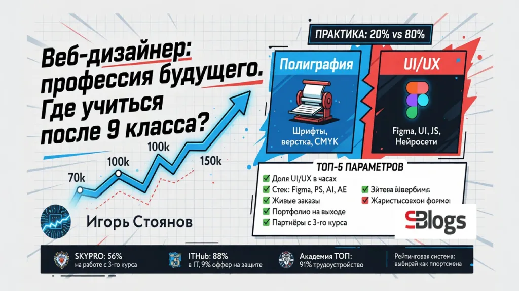 Веб-дизайнер: профессия будущего. Где учиться после 9 класса?